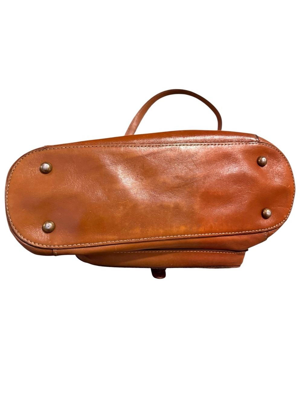 Patricia Nash Bolsena Tote Heritage Caramel Brown Leather Shoulder Bag Purse - Picture 4 of 15